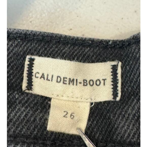 Madewell Jeans Cali Demi Boot Cut Black size 26 Cropped - Picture 4 of 4